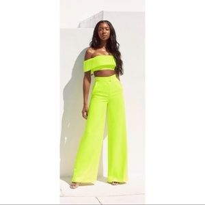 HOUSE OF CB WIDE LEG PANTS XS